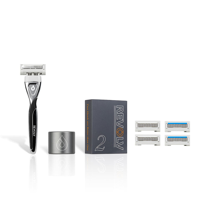 The Starter Edge - Razor + Stand + 2 Pack