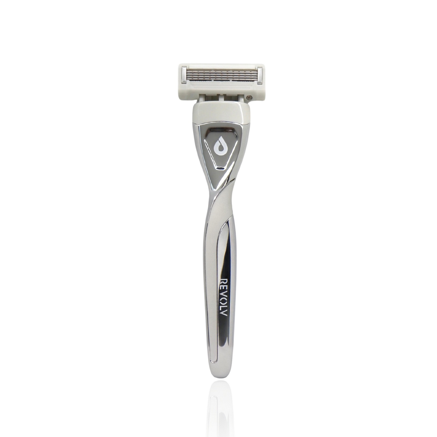 Revolv Razor handle with Dual Sided Cartridge - Grey Stripe