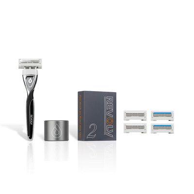 The Classic Edge - Razor + Stand + 2 Pack
